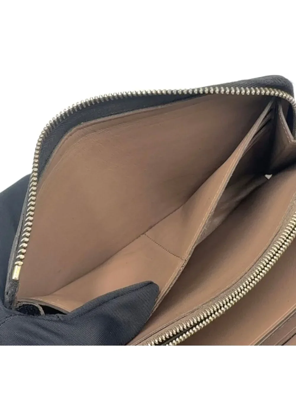 Louis Vuitton Portefeuille Comet Parnassea Leather Black L-Shaped Zipper Wallet